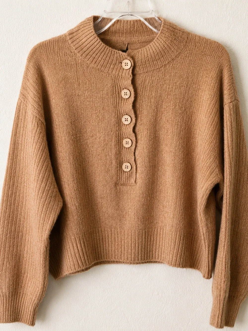 FREE PEOPLE COCOA HENLEY Size M